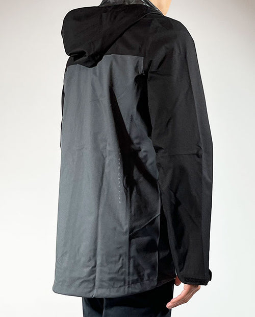 DHaRCO 防雨外套Rain Jacket BlackGrey 男-黑灰