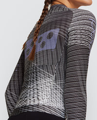 Pedla 薄長袖車衣Pro Pursuit LS 2.0 Jersey Interweave Mono 女款 灰白