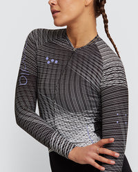 Pedla 薄長袖車衣Pro Pursuit LS 2.0 Jersey Interweave Mono 女款 灰白