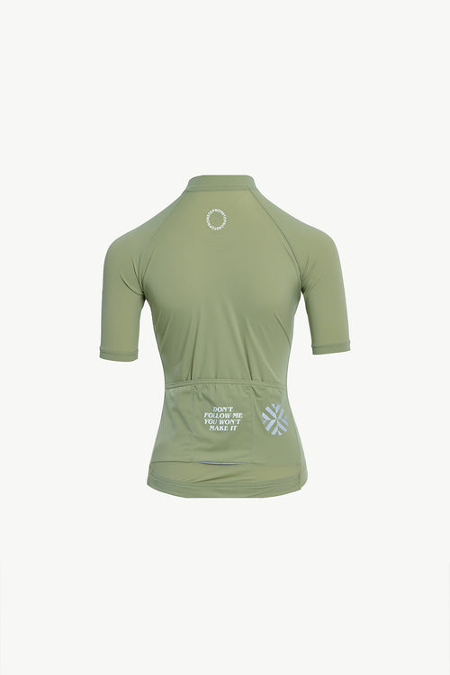 KPLUS經典女款短袖自行車衣-鼠尾草綠