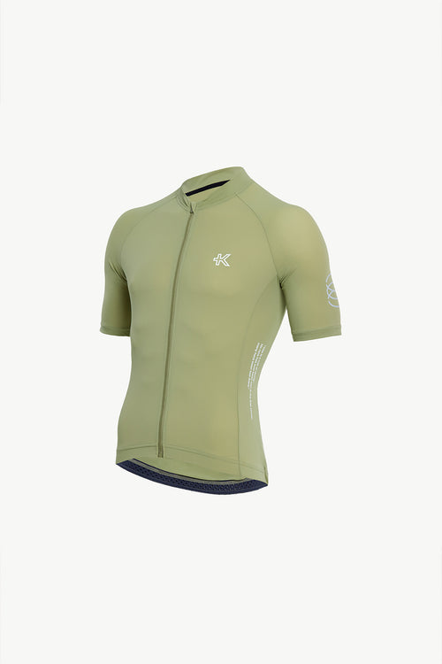 KPLUS經典男款短袖自行車衣-鼠尾草綠