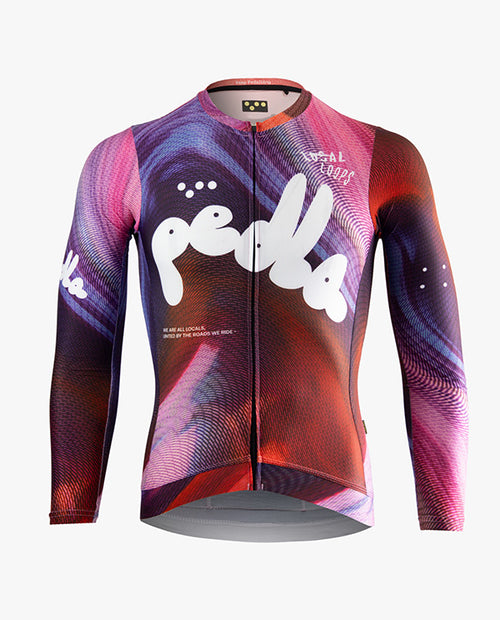 Pedla 薄長袖車衣Local Loops LS Classic Jersey Bubble Swirl 男款 彩