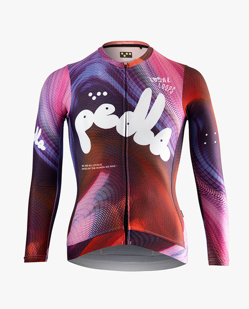 Pedla 薄長袖車衣Local Loops LS Classic Jersey Bubble Swirl 女款 彩