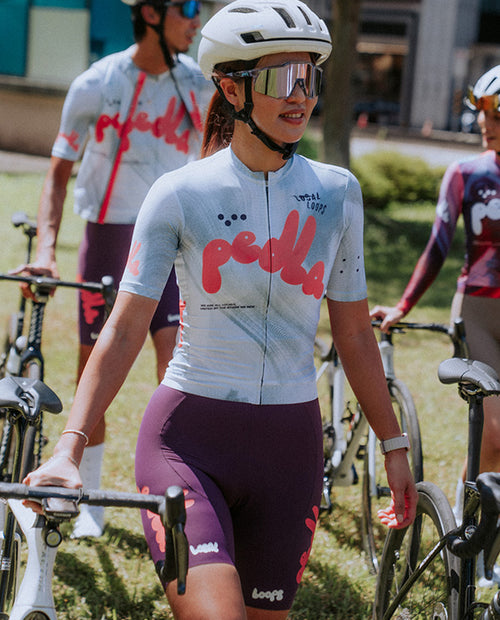 Pedla 車褲Local Loops SuperFIT 2.0 Bib Short Bubble Aubergine 女款 紫