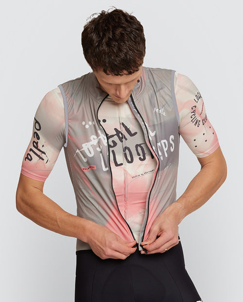 Pedla 雙拉鍊防風背心 Local Loops Classic Gilet Club Stone 男款 灰