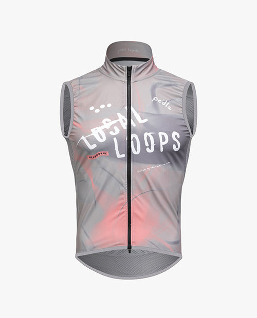 Pedla 雙拉鍊防風背心 Local Loops Classic Gilet Club Stone 男款 灰