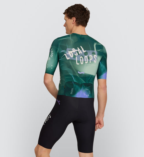 Pedla 連身車衣褲 Local Loops Pro Pursuit Crit Suit Race Team 男款 綠黑