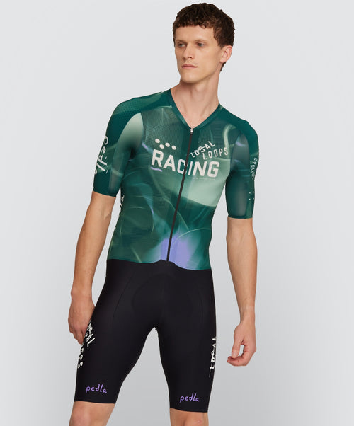 Pedla 連身車衣褲 Local Loops Pro Pursuit Crit Suit Race Team 男款 綠黑