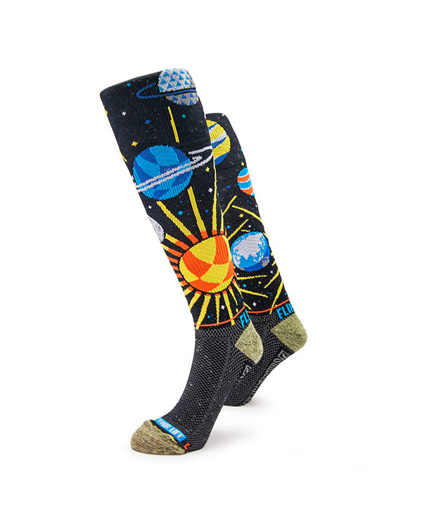 FLIPPOS壓力襪-Space Camp Night 小太空人 深灰