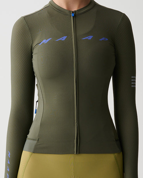 MAAP 車衣 Evade Pro Base LS Jersey 2.0 Loam 薄長袖 女款 綠