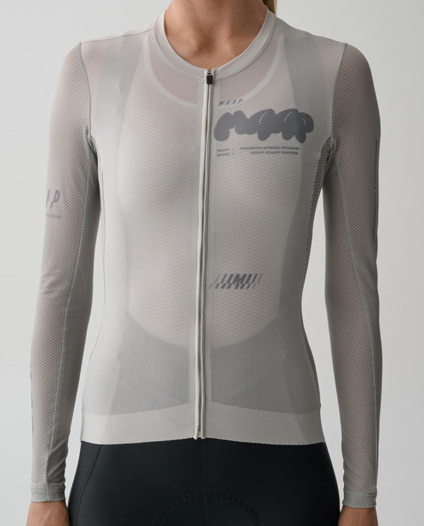 MAAP 車衣 Aerate Pro Air LS Jersey 3.0 Fog 女款 薄長袖 霧灰