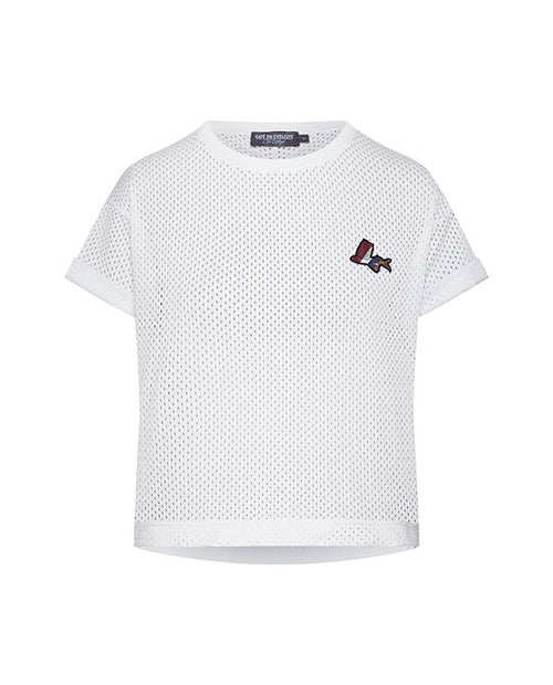 Café du Cycliste T-shirt 車衣Magalie White短袖 女-飛魚白