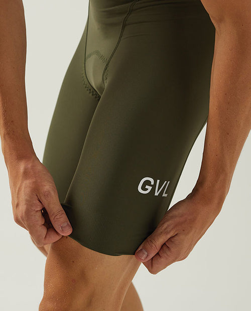 Givelo 車褲HD PRO Bib Shorts Olive 男款 橄欖綠