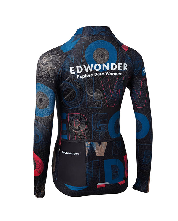 EdWonder 車衣Wonderfool Infinite LS Jersey Black** 長袖 男款 黑