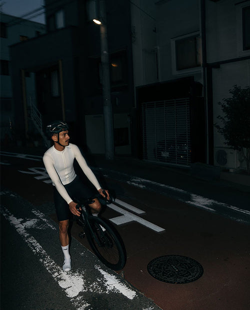 Pedal Mafia 車衣PMCC LS Jersey Sandstone長袖 男款 米白