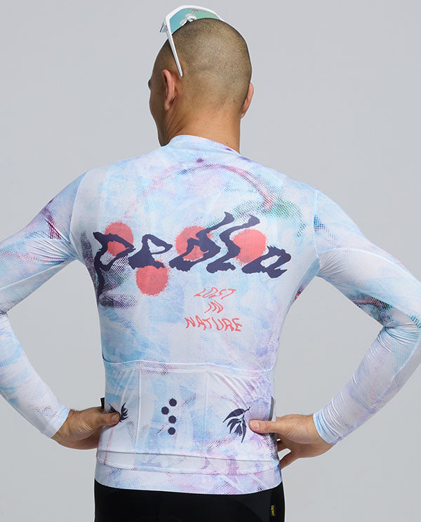 Pedla 車衣Lost In Natrure RIDECAMO Training LS Jersey Fade 薄長袖 男款 白