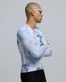 Pedla 車衣Lost In Natrure RIDECAMO Training LS Jersey Fade 薄長袖 男款 白