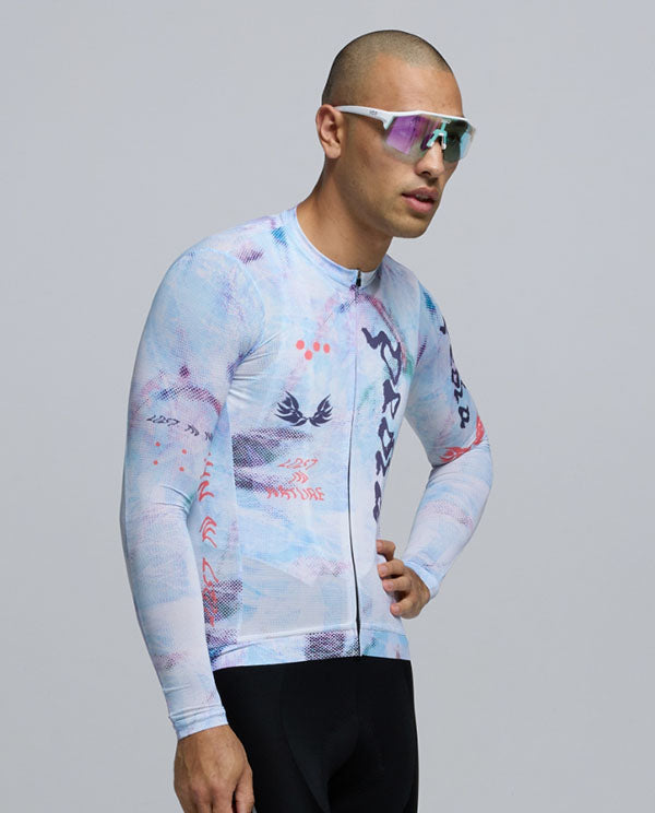 Pedla 車衣Lost In Natrure RIDECAMO Training LS Jersey Fade 薄長袖 男款 白