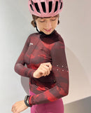Pedla 薄長袖車衣NatureCAMO LS Training Jersey Deep Red女款 暗紅