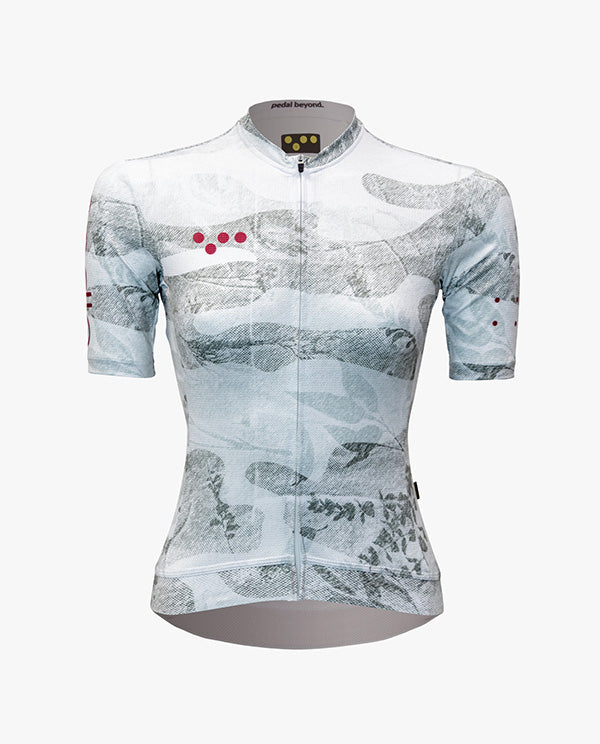 Pedla 車衣NatureCAMO Training Jersey Sketch White 女款 灰白