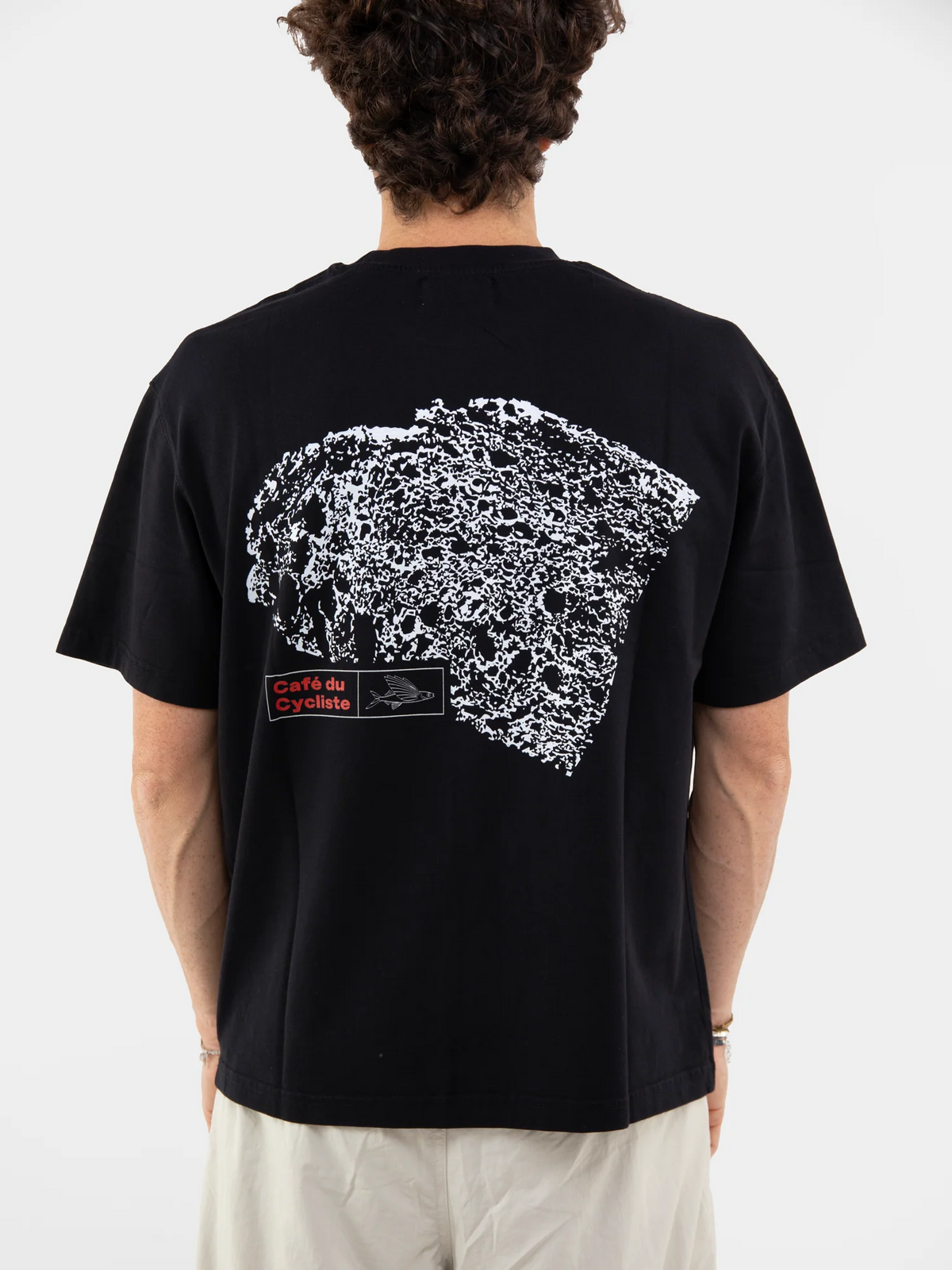 Café du Cycliste T-Shirt Chiara PAIN Bread 黑