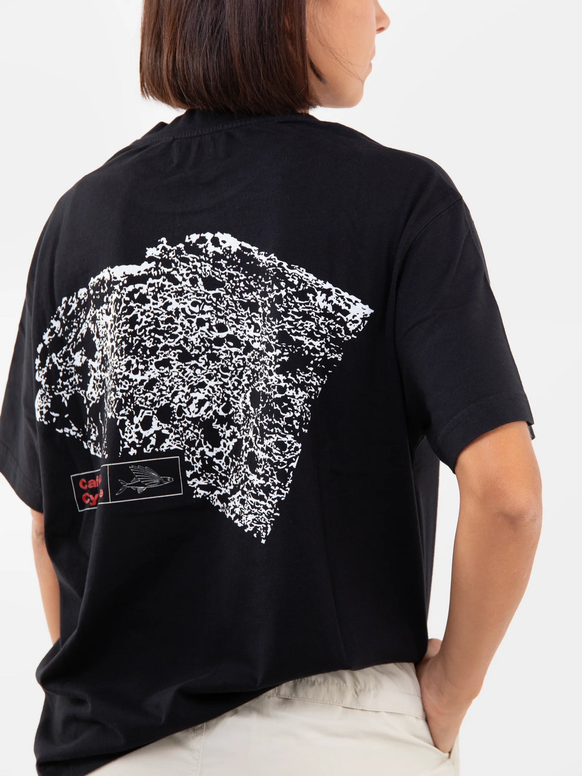 Café du Cycliste T-Shirt Chiara PAIN Bread 黑