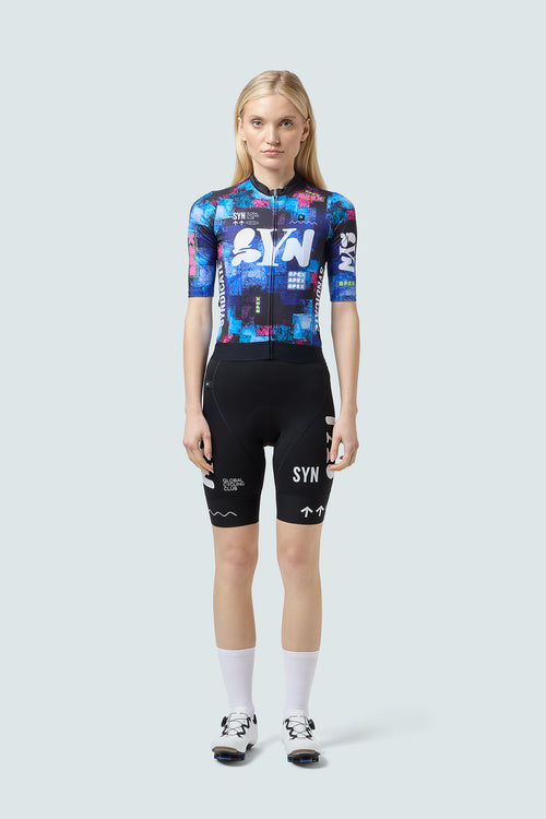 SYN 車褲 Pro Team Bib Shorts Black 女款 黑
