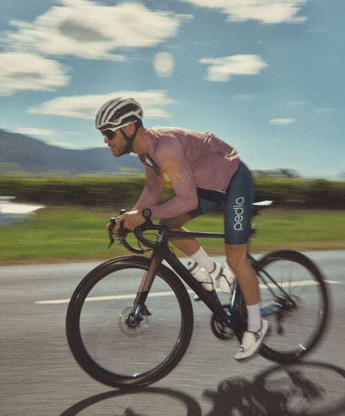 Pedla 薄長袖車衣 BOLD Air LS Jersey Dust 男款 粉紫