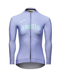 Pedla 薄長袖車衣 Dots Classic LS Jersey Gilactic Lilac 女款 灰紫