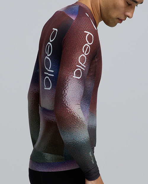 Pedla 薄長袖車衣PRO Pursuit LS 2.0 Jersey AirFoils Plum 男款 棕