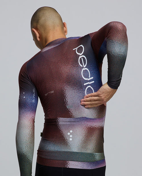 Pedla 薄長袖車衣PRO Pursuit LS 2.0 Jersey AirFoils Plum 男款 棕