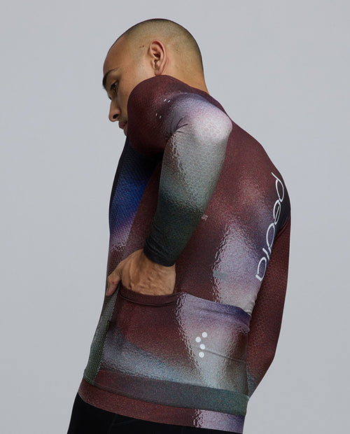 Pedla 薄長袖車衣PRO Pursuit LS 2.0 Jersey AirFoils Plum 男款 棕