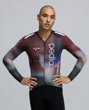 Pedla 薄長袖車衣PRO Pursuit LS 2.0 Jersey AirFoils Plum 男款 棕