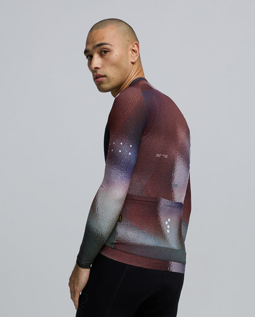 Pedla 薄長袖車衣PRO Pursuit LS 2.0 Jersey AirFoils Plum 男款 棕