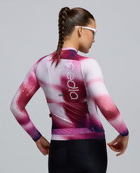 Pedla 薄長袖車衣PRO Pursuit LS 2.0 Jersey AirFoils Hot Pink 女款 紅