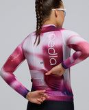 Pedla 薄長袖車衣PRO Pursuit LS 2.0 Jersey AirFoils Hot Pink 女款 紅