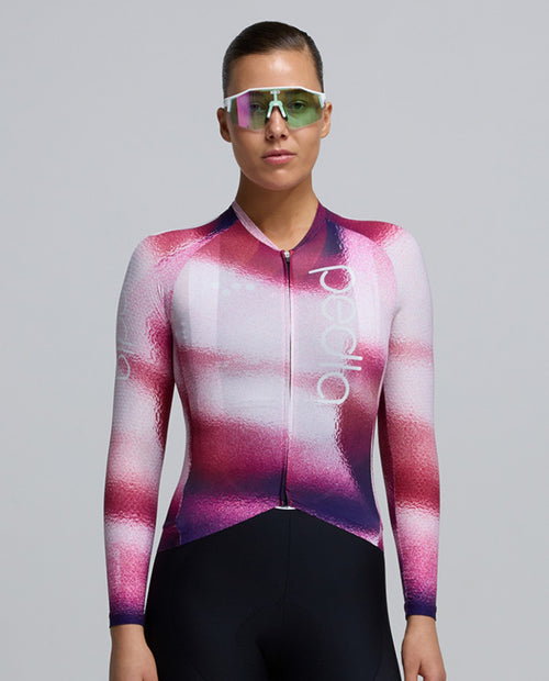 Pedla 薄長袖車衣PRO Pursuit LS 2.0 Jersey AirFoils Hot Pink 女款 紅