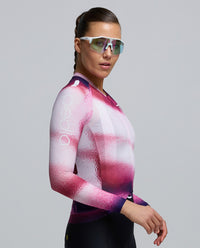 Pedla 薄長袖車衣PRO Pursuit LS 2.0 Jersey AirFoils Hot Pink 女款 紅