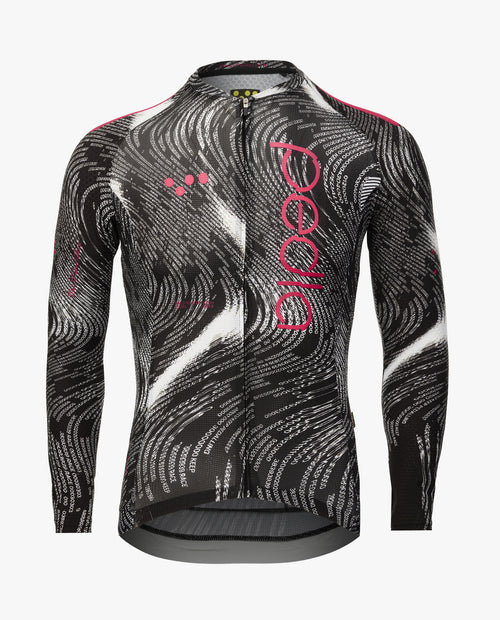 Pedla 薄長袖車衣PRO Pursuit 3.0 LS Jersey Data Black 男款 黑
