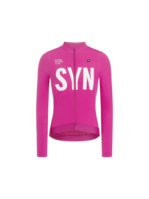 SYN 保暖長袖車衣Pro Thermal LS Jersey 2.0 Pink Haze 女款 桃