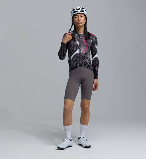 Pedla 薄長袖車衣PRO Pursuit 3.0 LS Jersey Data Black 男款 黑