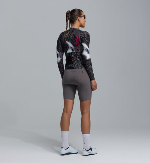 Pedla 薄長袖車衣PRO Pursuit 3.0 LS Jersey Data Black 女款 黑