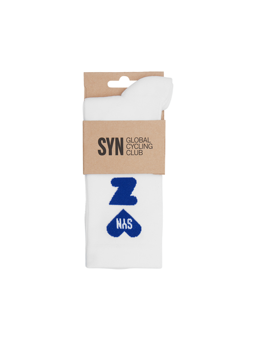SYN 車襪 Pro Team Club Circuit Socks White 白
