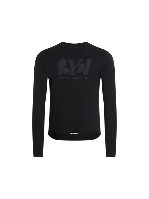 SYN 無拉鍊車衣 Pro Team Gravity Jersey Black 男款 黑