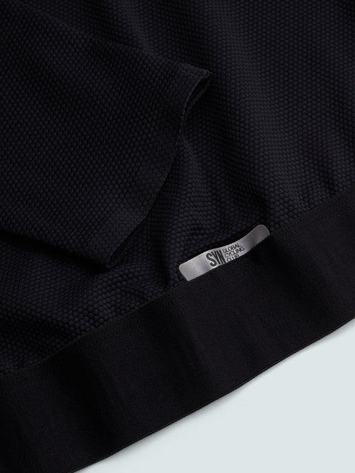 SYN 無拉鍊車衣 Pro Team Gravity Jersey Black 男款 黑