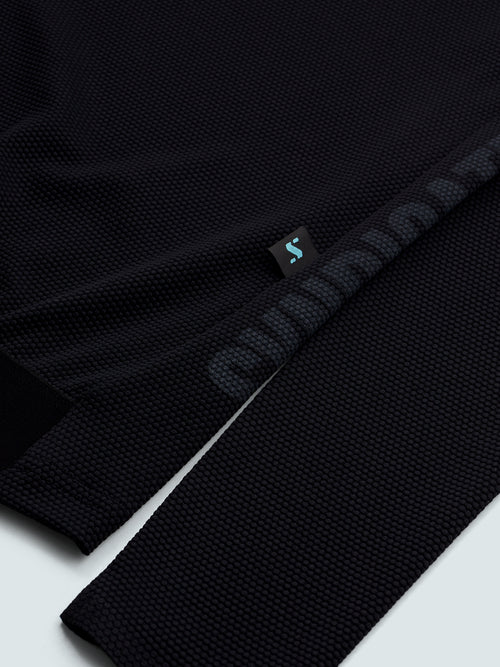 SYN 無拉鍊車衣 Pro Team Gravity Jersey Black 女款 黑