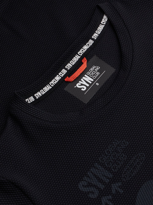 SYN 無拉鍊車衣 Pro Team Gravity Jersey Black 女款 黑