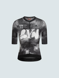 SYN 車衣 Pro Team Jersey Black 女款 塊狀刷灰黑