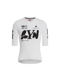 SYN 無拉鍊車衣 Pro Team Zippless Jersey White 女款 白