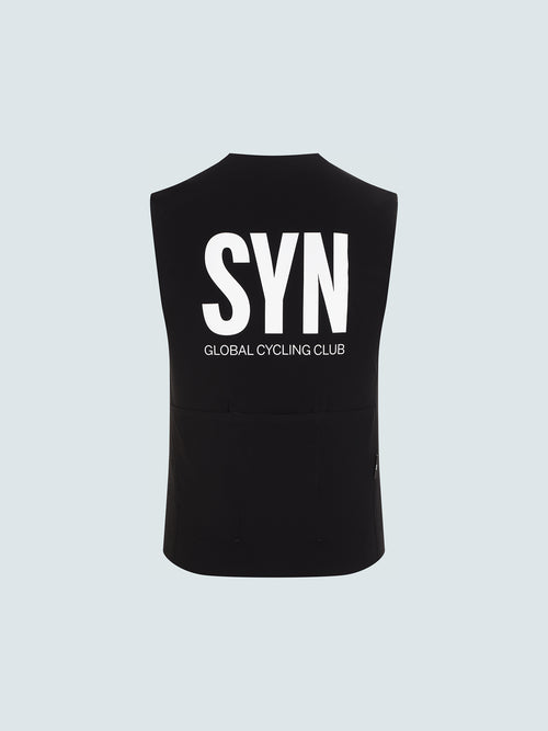 SYN 極輕防潑背心 Pro Tech Vest Black 男款 黑底白字